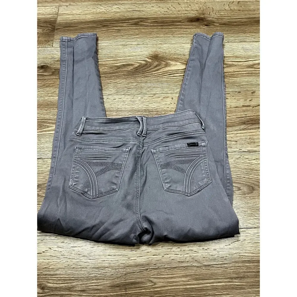 Seven7 High Rise Skinny Jeans Gray Women's Size 4 (A77)